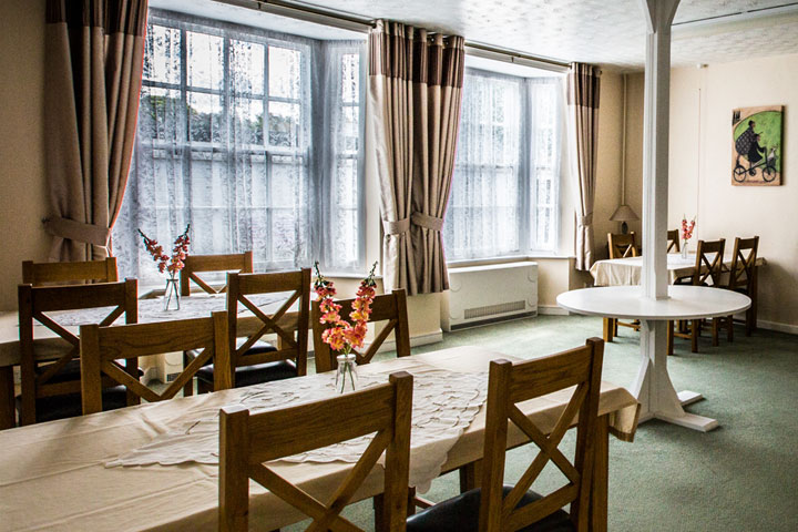 Dining area at the Hermitage residential home