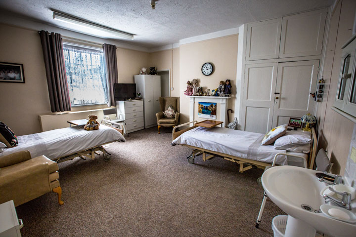 Double room at the Hermitage residential home