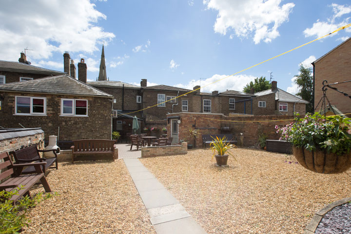 Garden area at the Hermitage residential home